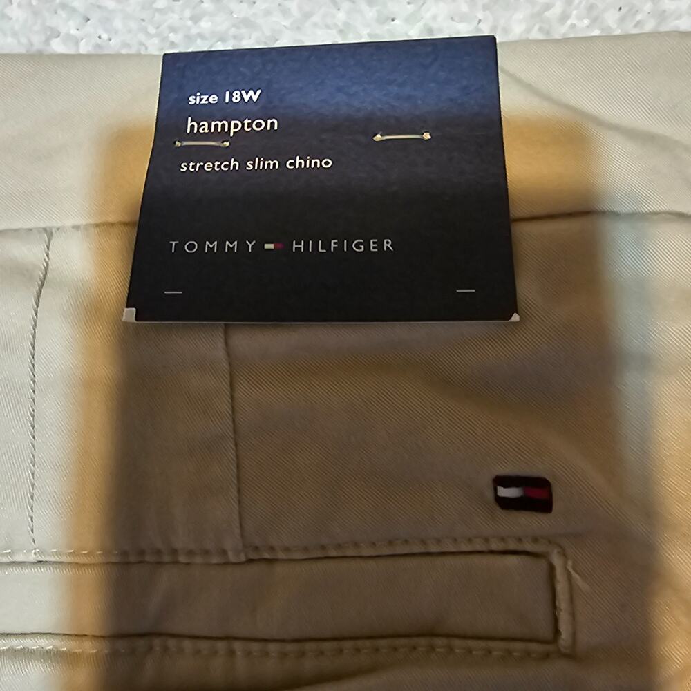 Tommy Hilfiger Hampton Heritage Chino Pants Khaki Stretch Womens 18W NWT - Picture 4 of 12